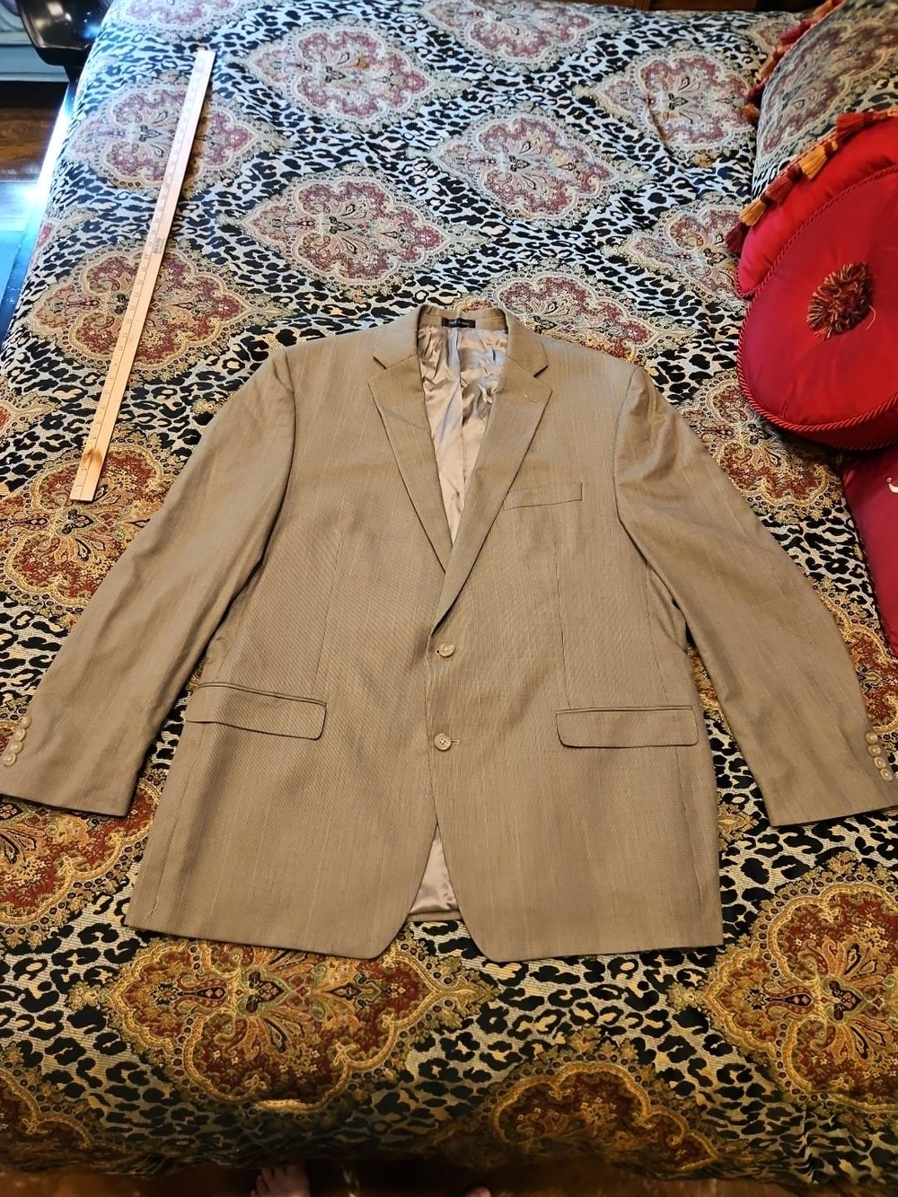 Ralph Lauren Men's Light Tan Two-Button Blazer
